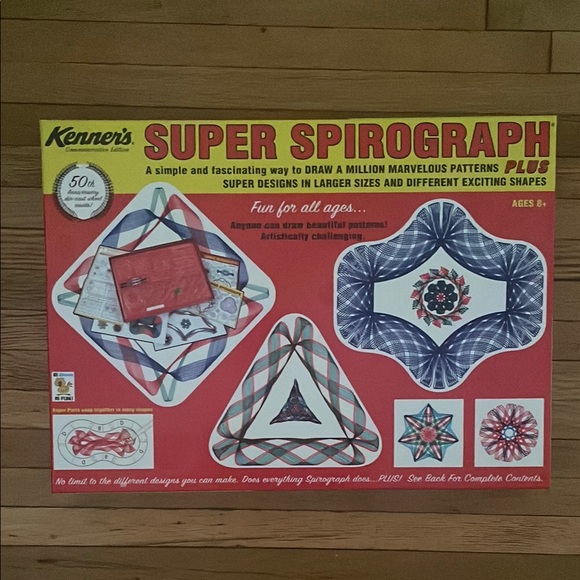 Spirograph Lata Retro – Juego De Diseño Geométrico Con Ruedas, Anillas, Bolígrafos Y Bloc De 24 Páginas